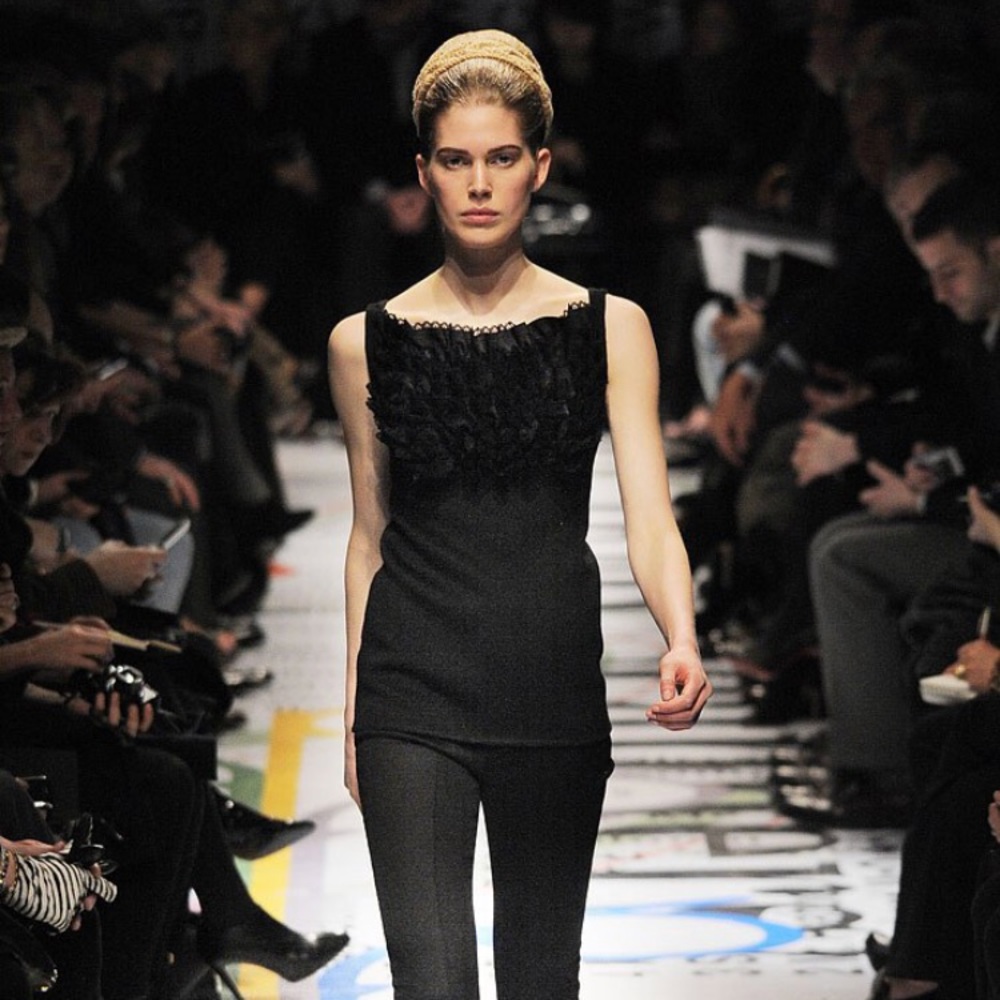 Prada FW 2010 runway top sz 46 ad campaign ICONIC - Picture 1 of 8
